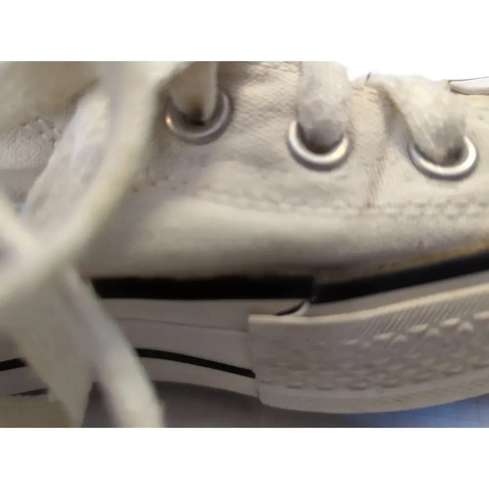 Converse Chuck Taylor All Star Hi Classic White With Black Stripe Size 6.5